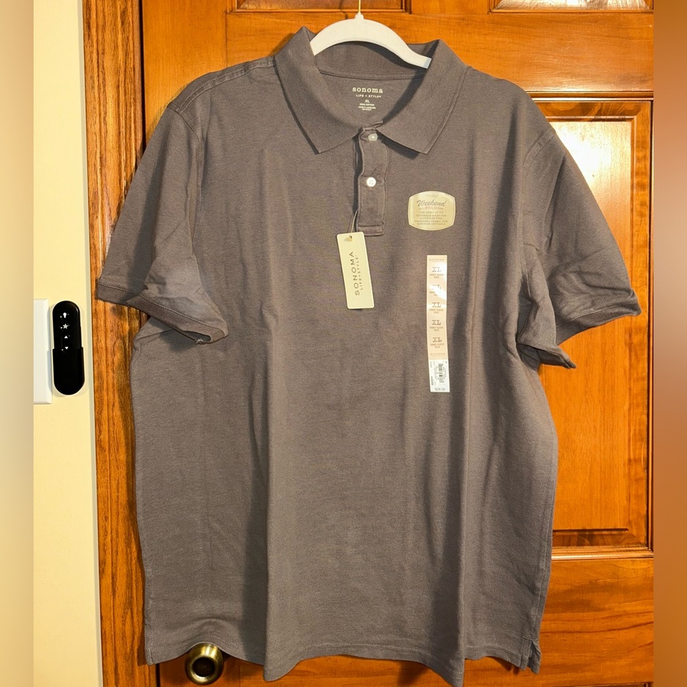 Sonoma Gray Weekend Polo Short Sleeve